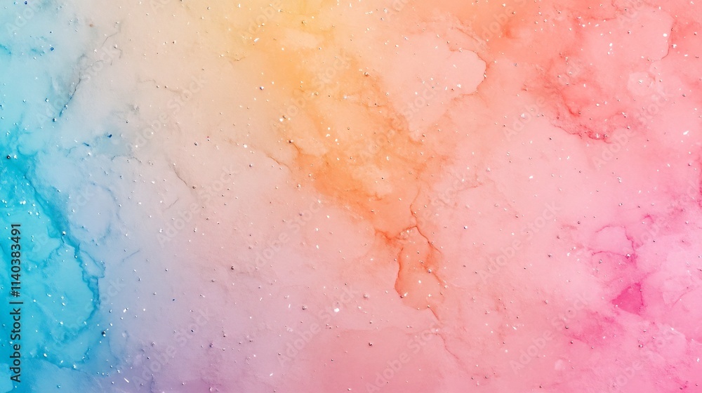 Poster soft pastel gradient backdrop with luminous sparkles for abstract designs