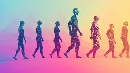 Obraz premium Machine learning evolution concept, illustration
