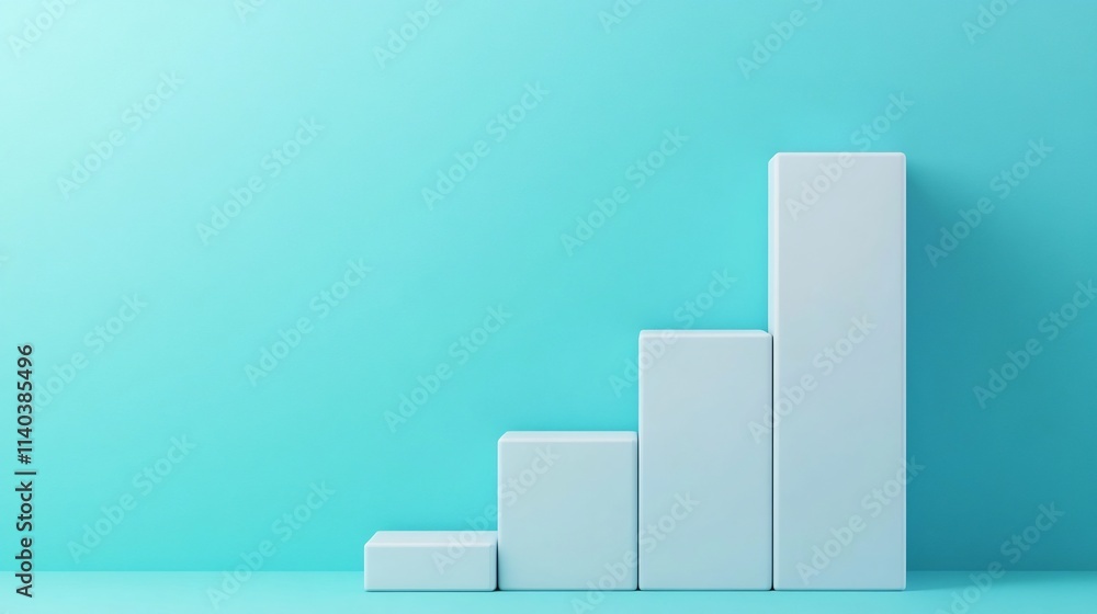 Poster minimalist financial investment portfolio analysis with chart and graph