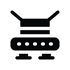 conveyor icon. vector glyph icon for your website, mobile, presentation, and logo design.