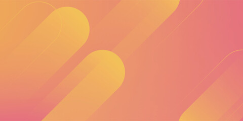 Modern abstract orange banner background. Dynamic shapes composition. Vector illustration