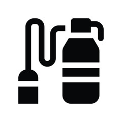extinguisher icon. vector glyph icon for your website, mobile, presentation, and logo design.