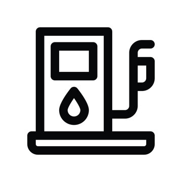 recommend clip art: gas station icon. vector line icon for your website, mobile, presentation, and logo design.