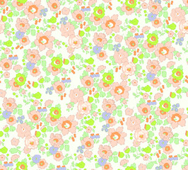 Seamless Endless Hand Painting Watercolor Abstract leopard Animal Skin Geometric Print Pattern Colorful Tie Dye Background
