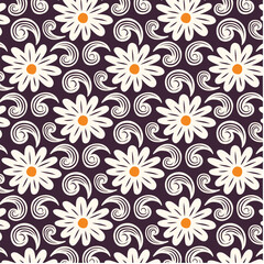 Geometric jasmine pattern backgrounds shape repetition.