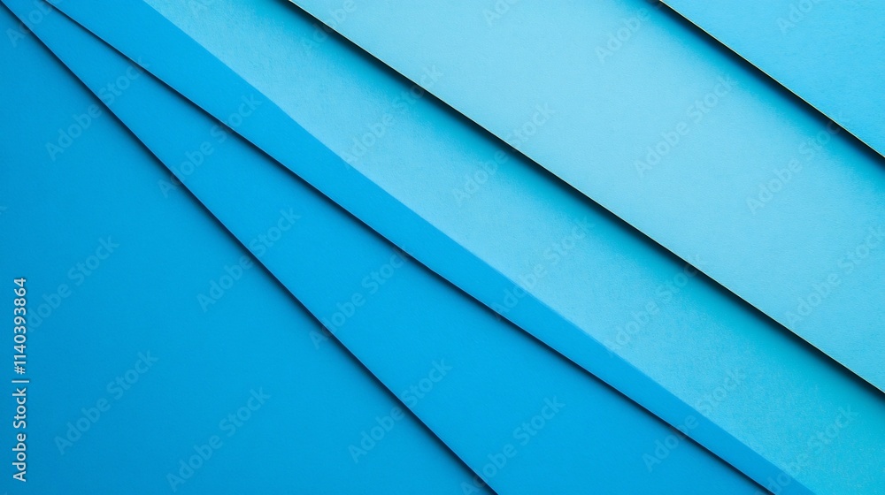 Aufkleber vibrant diagonal lines crossing in bright blue abstract background with generous text space