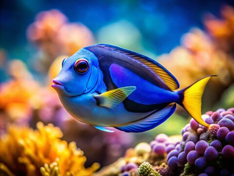 Finding Nemo Fish Gill,  Miniature Ocean, Tilt-Shift Photography, Adorable Cartoon Fish,  Cute Aquatic Animal
