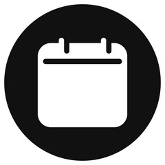 Editable vector empty calendar icon. Part of a big icon set family. Perfect for web and app interfaces, presentations, infographics, etc