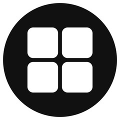 Editable vector square grid icon. Part of a big icon set family. Perfect for web and app interfaces, presentations, infographics, etc