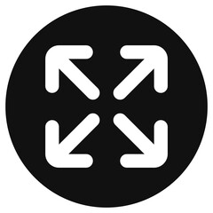 Editable vector enter full screen icon. Part of a big icon set family. Perfect for web and app interfaces, presentations, infographics, etc