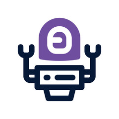 robot icon. vector dual tone icon for your website, mobile, presentation, and logo design.