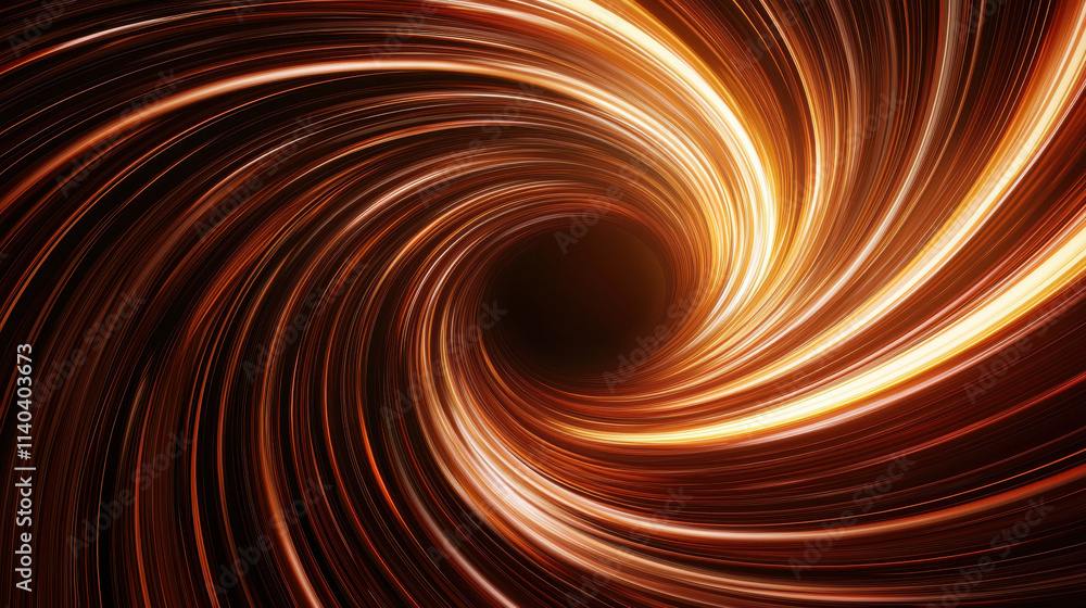 Poster quantum computing concept. swirling energy field with vibrant neon lights creating cosmic effect