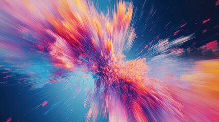 Fototapeta premium Colorful Abstract Blur Effect with Vibrant Strokes