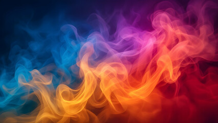 Fototapeta premium Horizontal smoke background, abstract background