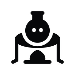 burning icon. vector glyph icon for your website, mobile, presentation, and logo design.