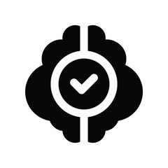 brain icon. vector glyph icon for your website, mobile, presentation, and logo design.