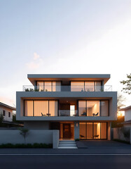 Golden Hour Duplex Elegance