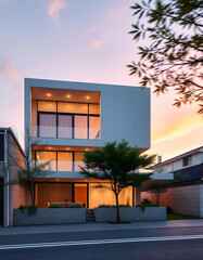 Golden Hour Duplex Elegance