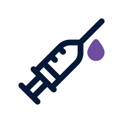 syringe icon. vector dual tone icon for your website, mobile, presentation, and logo design.