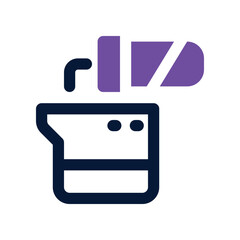 chemistry reaction icon. vector dual tone icon for your website, mobile, presentation, and logo design.