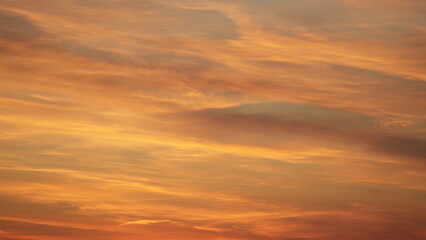 sunset in the sky