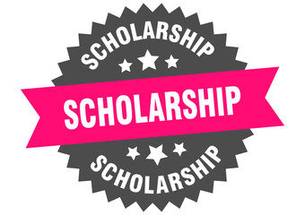 SCHOLARSHIP label on transparent background