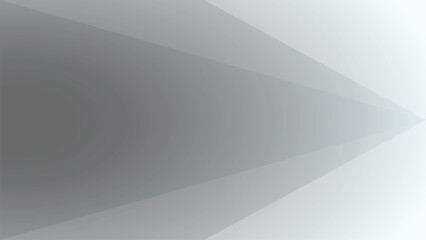 Gray abstract banner background vector with triangle geometric shapes, gradient color, and copy space for design