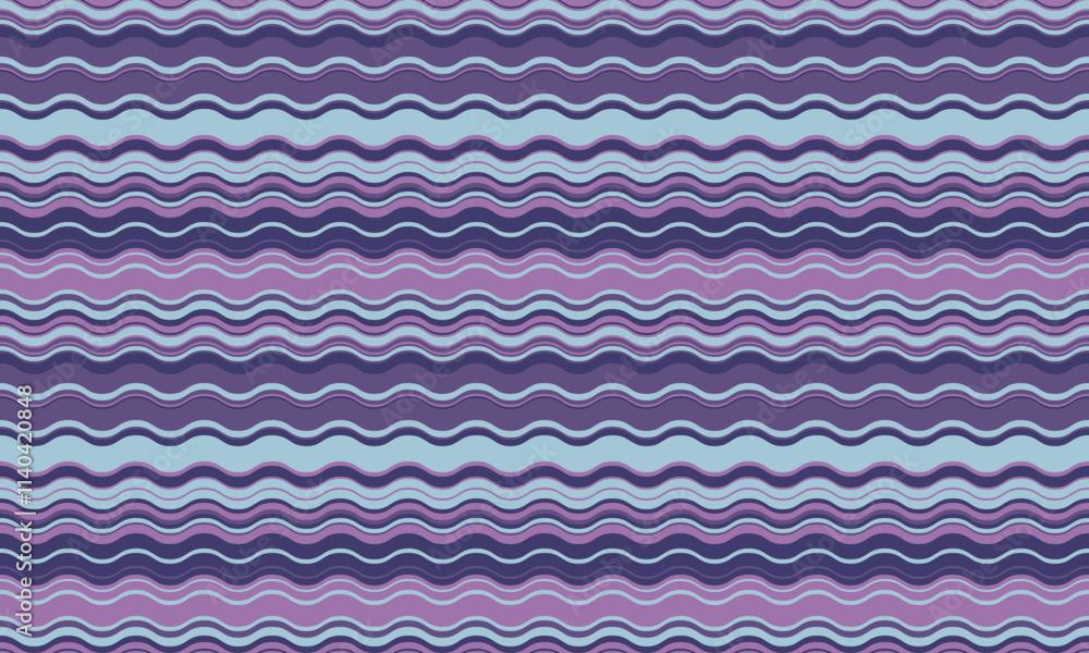 Poster abstract background with wavy stripes in vibrant colors, creating a rippled, liquid effect. smooth c