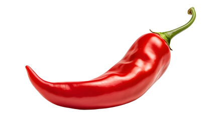red chili peppers, isolated on transparent background 