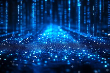 Digital Data Streams Futuristic Network Perspective