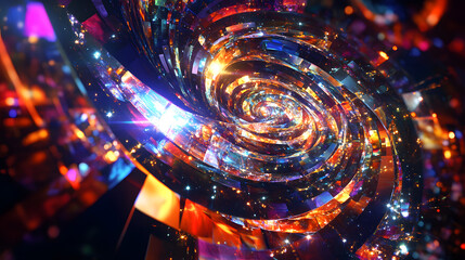 An Enchanting Starry Night Sky with Colorful Nebula and Sparkling Star Clusters to Ignite Imagination and Wonder