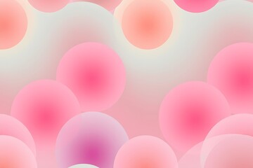 Abstract Pink Bubble Background 