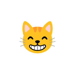Smiling Cat Face with Open Mouth
