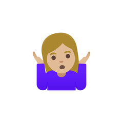 Person Shrugging Emoji
