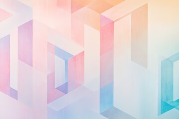 Pastel geometric pattern with soft gradients