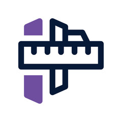 measure icon. vector dual tone icon for your website, mobile, presentation, and logo design.