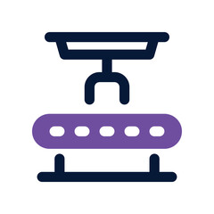 conveyor icon. vector dual tone icon for your website, mobile, presentation, and logo design.