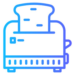 Blue gradient technology icon image of various forms of electronic technology products