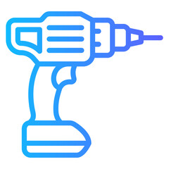 Blue gradient technology icon image of various forms of electronic technology products