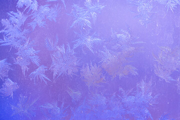 Ice Pattern on window in Winter time