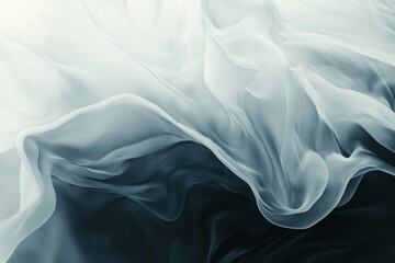 Obraz premium Ethereal Flow of Shimmering Fabric Waves