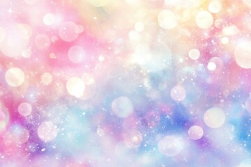 Colorful Bokeh Background with Soft Pastel Hues