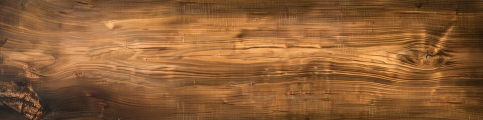 Fototapeta premium Vista de arriba de una mesa de madera antigua, con vetas y texturas de madera visibles.