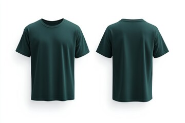 Naklejka premium Stylish Green T-Shirt Mockup for Fashion Display