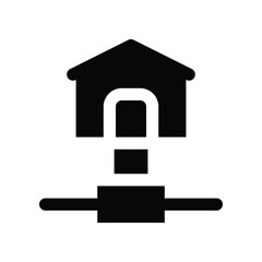 Home icon. vector glyph icon for your website, mobile, presentation, and logo design.