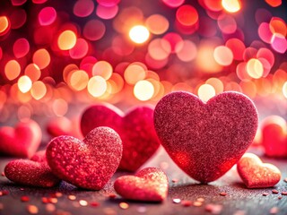 Obraz premium Hearts Love Background, Romantic Love Hearts Image, Couple Love, Valentines Day Hearts, Red Pink Hearts, Love Heart Wallpaper, Cute Hearts Design