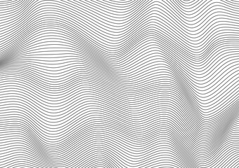 Abstract background in black and white with wavy lines pattern
