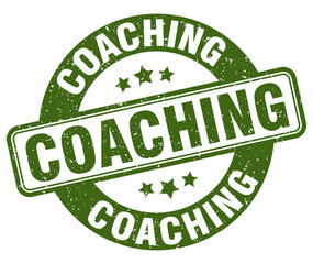 COACHING stamp isolated on white background