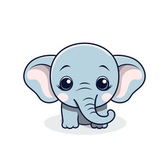 Elephant cute illustration