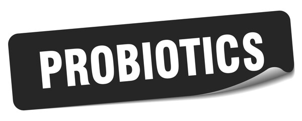 PROBIOTICS sticker isolated on white backgrounds